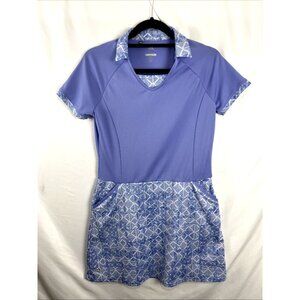 Adidas Purple Nylon Golf Dress Womens Size 10